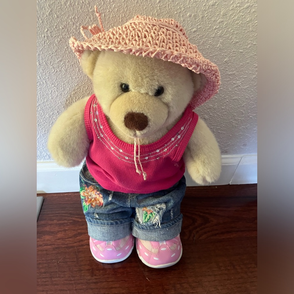 Cream Build a Bear in Spring Summer Outfit